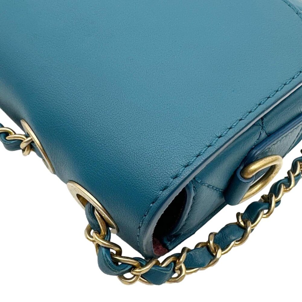 Chanel  Multi Pouching Flap With Coin Purse Quilted Calfskin Leather Crossbody B - Picture 6 of 12